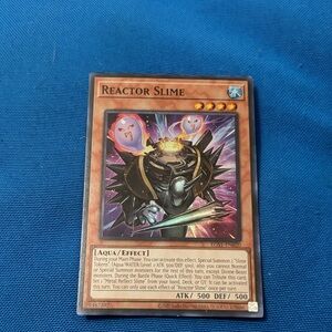 Yugioh Card Reactor Slime Water Type Monster Shiny 2020 NWOTS